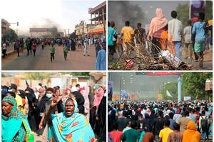 NAJMANJE DVOJE MRTVIH, 80 RANJENIH: Nakon PUČA ljudi izašli na ulice, sudanske bezbednosne snage pucale na demonstrante! FOTO