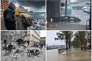 APOKALIPTIČNE SCENE SA SICILIJE: Uragan MEDIKEN nastavlja da razara! Ulice pretvorene u podivljale reke, spasioci ne staju! VIDEO