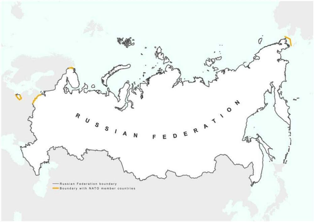 NATO, mapa Rusije