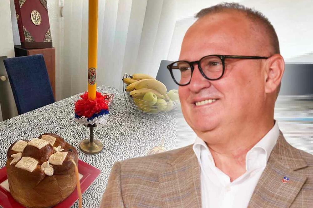 SLAVIM SVETOG LUКU: Vesić objavio fotografije slavskog kolača i detalje iz svog doma, pa otkrio čiju sliku ima na zidu dnevne sobe