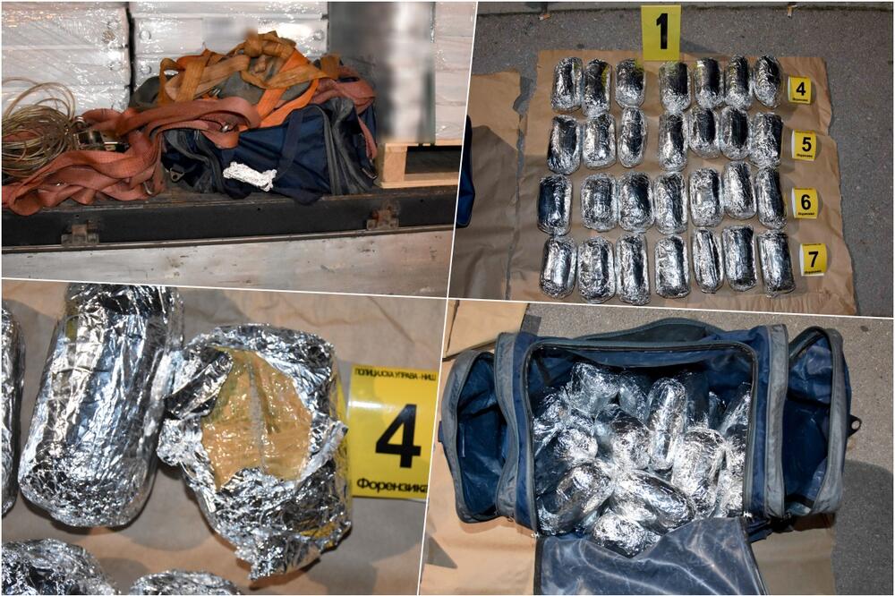 U NIŠU ZAPLENJEN HEROIN IZUZETNE ČISTOĆE: Uhapšen vozač kamiona (43), pronađeno oko 14 kilograma narkotika iz Turske u 28 paketa
