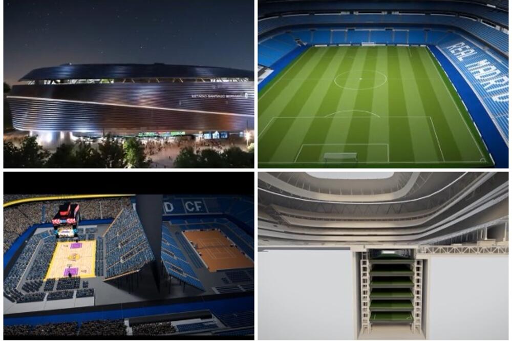 ČUDO KOJE KOŠTA 400 MILIONA EVRA: Objavljeno kako će izgledati stadion Reala! U isto vreme mogu da igraju Nadal i Lejkersi (VIDEO)