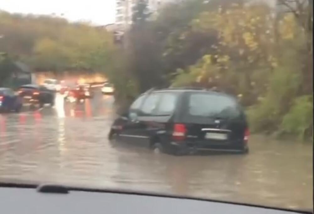 poplava, potop, Beograd, saobraćajni kolaps
