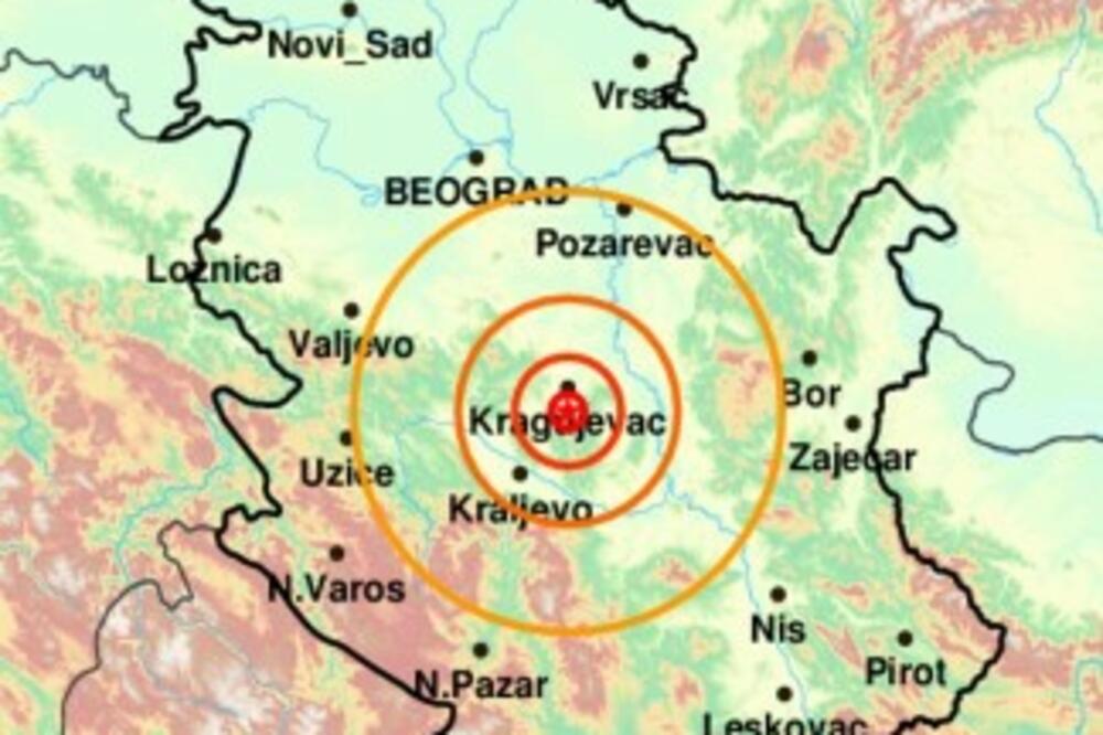 PONOVO ZEMLJOTRES U SRBIJI: Registrovan jutros u 6.34 u Kraljevu, sve je počelo prošle subote u Mladenovcu