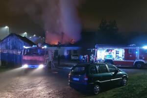 POŽAR NA ULAZU U PANČEVO: Plamen zahvatio krov kuće, gust dim kulja u nebo, vatrogasci sprečili veću opasnost (FOTO, VIDEO)