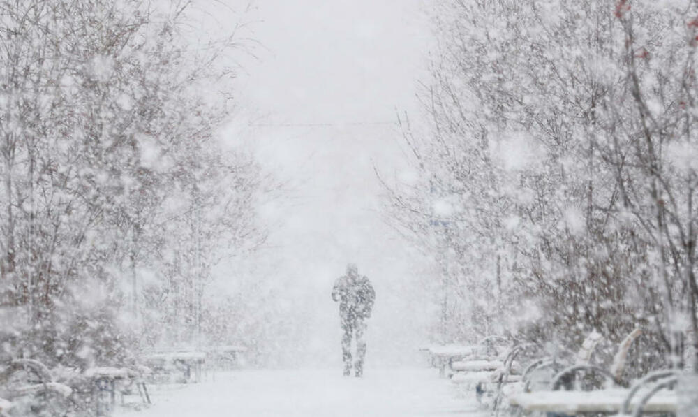 Moskva, zima, sneg, padavine