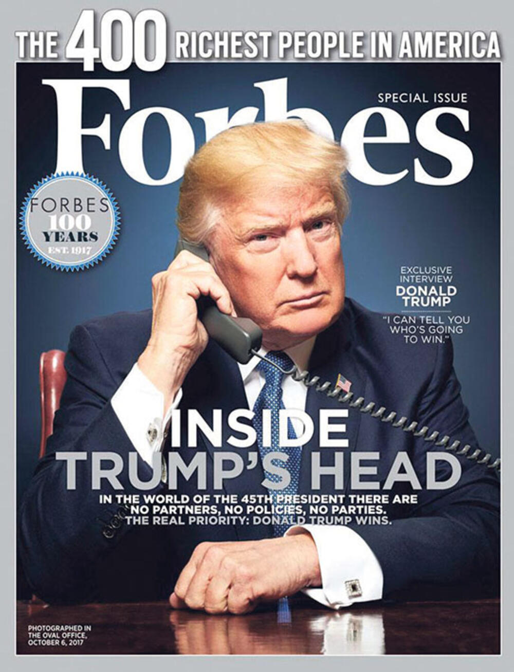 Naslovna strana Forbsa...  Donald Tramp