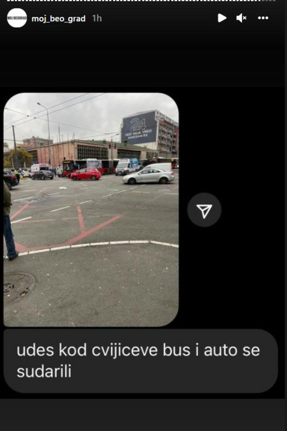Cvijićeva, udes, Autobus 16