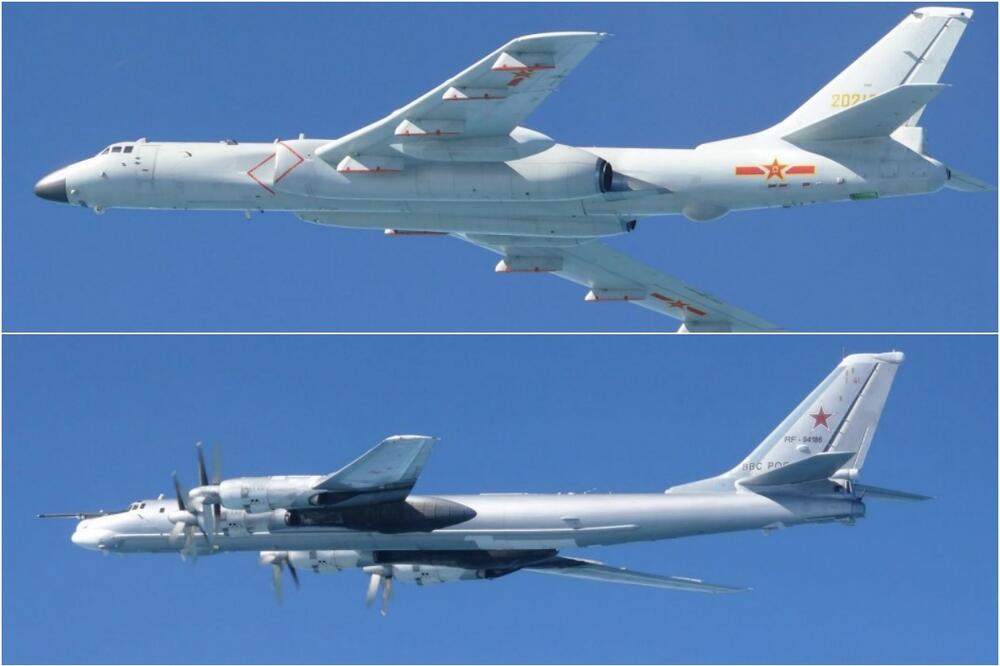 RUSKI I KINESKI BOMBARDERI PATROLIRALI ZAJEDNO NEBOM PACIFIKA: TU-95 i H-6 proleteli pored obala Japana i Južne Koreje VIDEO