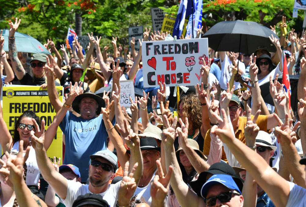 Australija, Melburn, protest, vakcinacija, korona virus