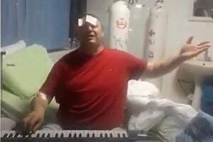 SAMO U SRBIJI, BRALE! Pacijent doneo klavijaturu i zvučnike u BOLNICU, čak mu zalepili i hiljadarku na čelo! (VIDEO)