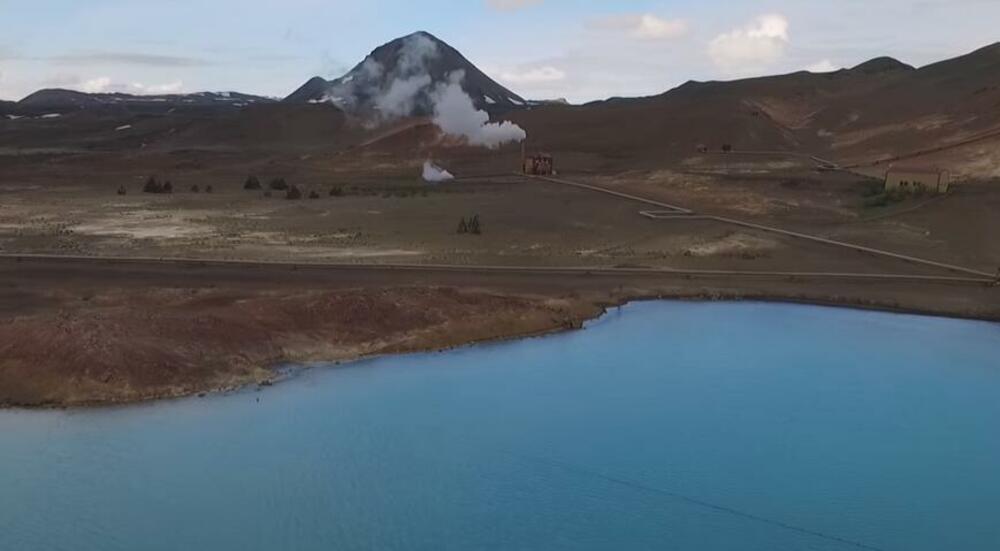 Island, Krafla, vulkan