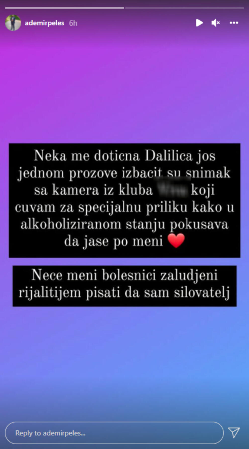 Dalila Dragojević, Ademir Peleš