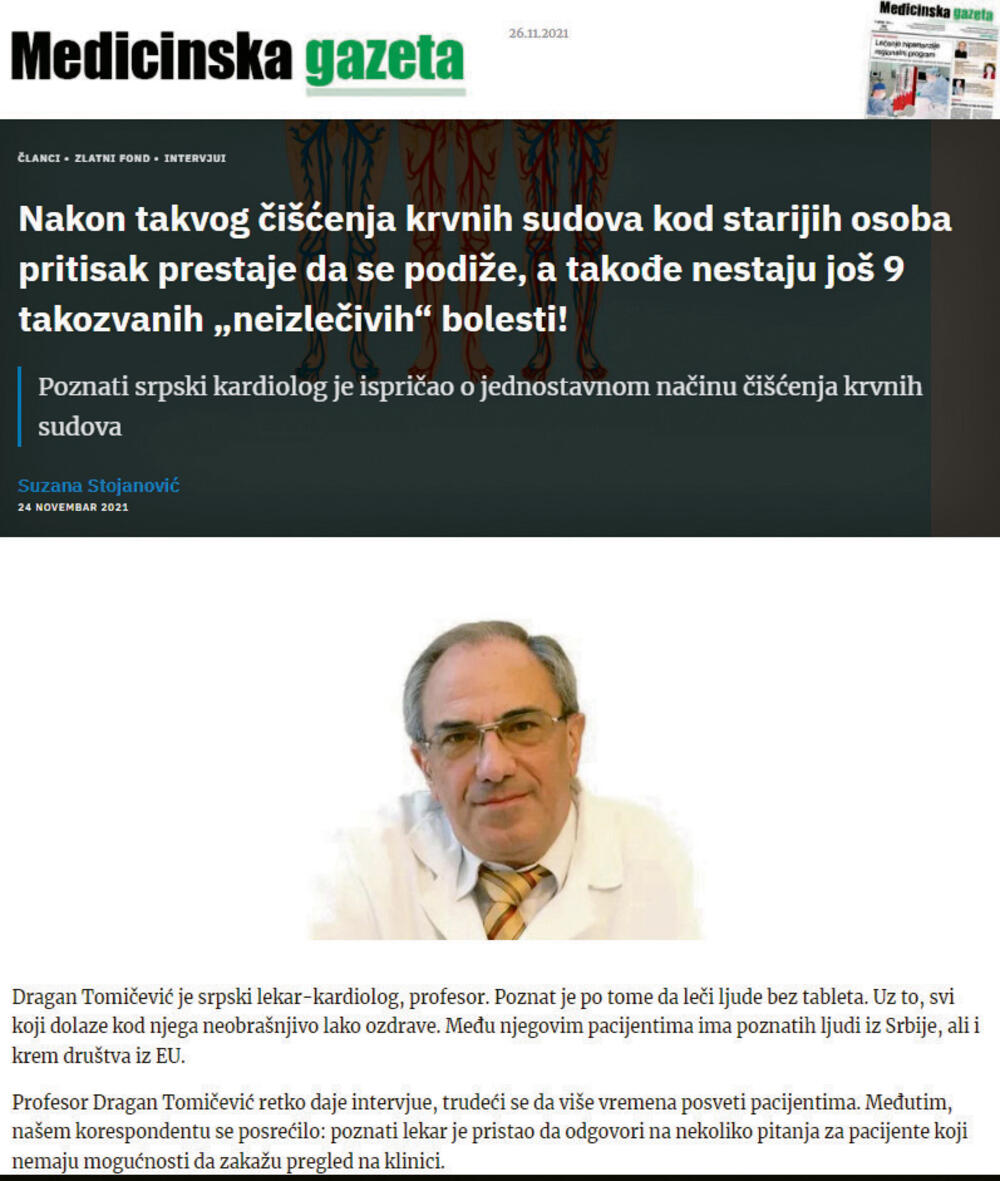 Dr Miljko Ristić, Miljko Ristić, lažni sajt, prevara