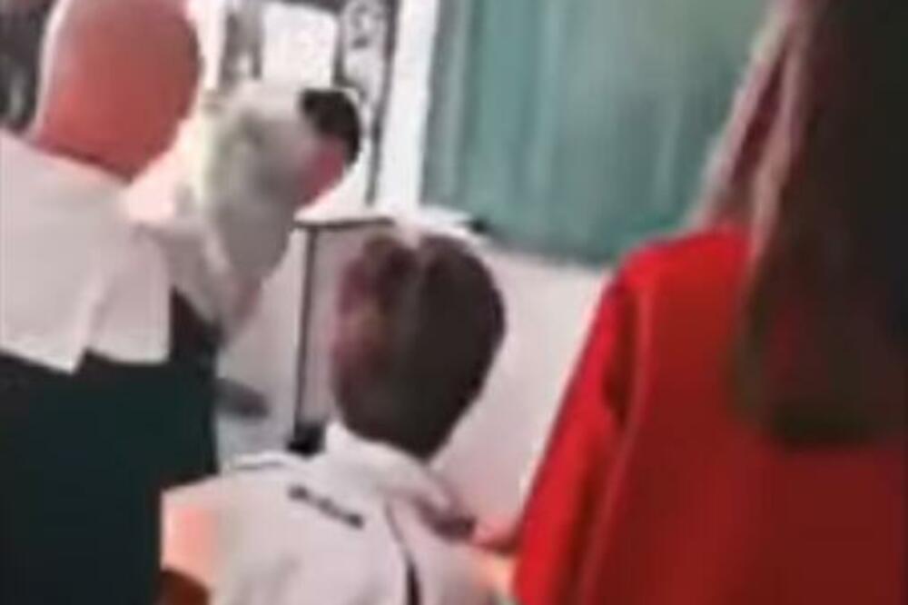 BRUTALNI OBRAČUN U NEVESINJSKOJ ŠKOLI: Huligan u učionici bacio učenika na pod i krvnički ga pretukao! VIDEO