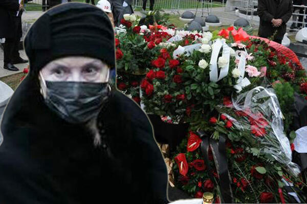 OTKRIVAMO GDE JE PRVA ŽENA POKOJNOG MRKONJIĆA: Daša se pojavila na sahrani s crvenom ružom, a onda isključila telefone