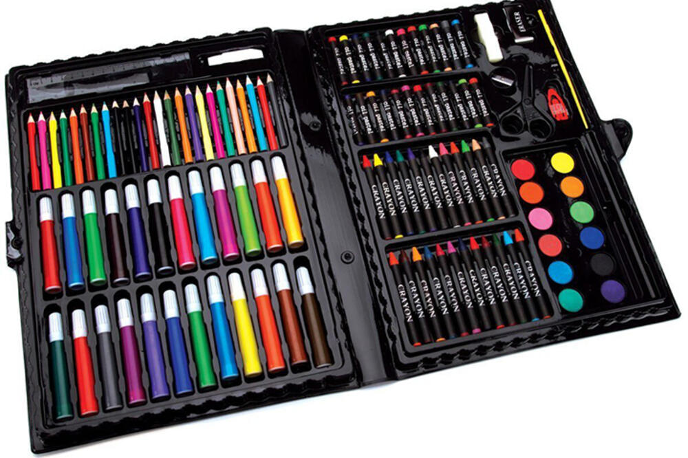 POKLONI ZA DECU: Idealno za svako dete bilo kog uzrasta – koferče sa bojama od čak 150 delova!