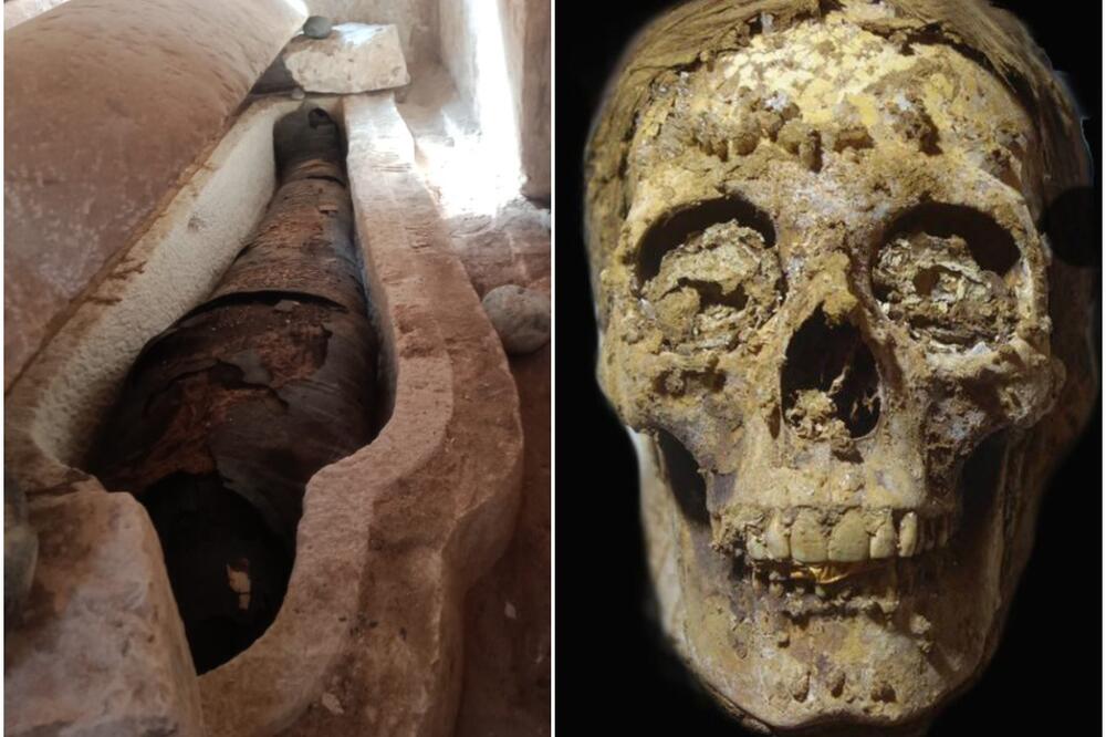 SAHRANJENI SA ZLATNIM JEZICIMA: U dve drevne egipatske grobnice pronađeni 2500 godina stari ostaci muškarca i žene