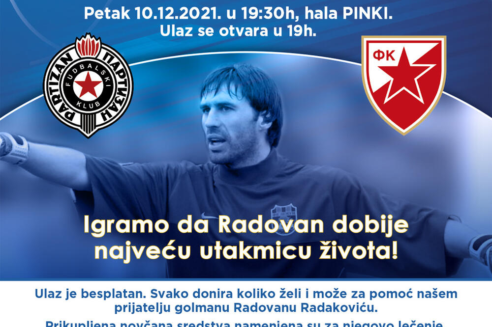 BIVŠI GOLMAN JUGOSLAVIJE UJEDINIO VEČITE RIVALE: Legende Zvezde i Partizana igraju za Radovana Radakovića! FOTO