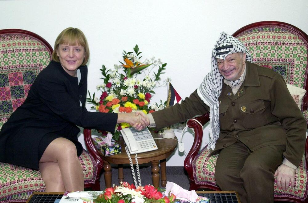 Angela Merkel, Jaser Arafat