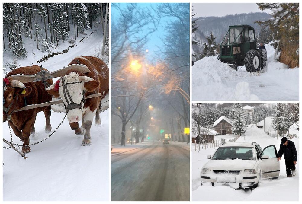 sneg, vejavica, sneg na putu, prvi sneg, prvi sneg u Beogradu