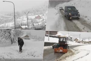 PADAVINE PRESTAJU, PUTARI NA ULICAMA: AMSS upozorava na opreznu vožnju, evo na kojim deonicama ima još snega