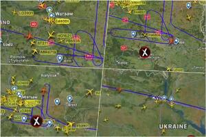 PRVI PUT Američki špijunski avioni leteli uz granicu Belorusije, pa put nastavili uz rusku, osmatrali Donbas, pa nazad istom rutom