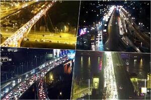 SAOBRAĆAJNI KOLAPS U BEOGRADU: Pogledajte koje su sve saobraćajnice u glavnom gradu zakrčene (FOTO)