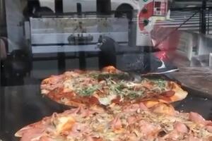 NEVIĐENO U CENTRU BEOGRADA: Golub doleteo u lokal i NAJEO se pice! Pogledajte (VIDEO)