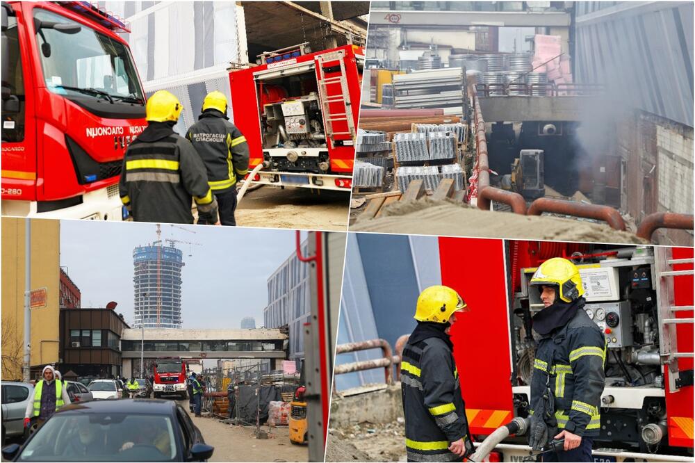 PRVI SNIMAK POŽARA U KLINIČKOM CENTRU SRBIJE: S plamenom se borilo 26 vatrogasaca, svi radnici evakuisani VIDEO