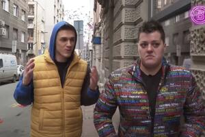 SANJA I LUKA ŠOKIRANI: Ušli u lokal na minut, nepoznati muškarac im UKRAO merdevine i pobegao! (VIDEO)