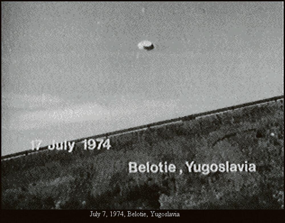 Neidentifikovana letelica 1974 fotografisana u Jugoslaviji