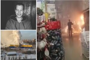 IZGORELI MU ŽIVCI BUKVALNO: Zapalio prodavnicu jer su mu dozlogrdile kritike šefa! Pogledajte kako je pucalo na sve strane (VIDEO)