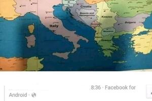 URNEBESNA KARTA EVROPE: Danci Srbiju preimenovali u Kosovo! HIT mapa jedne auto-škole!