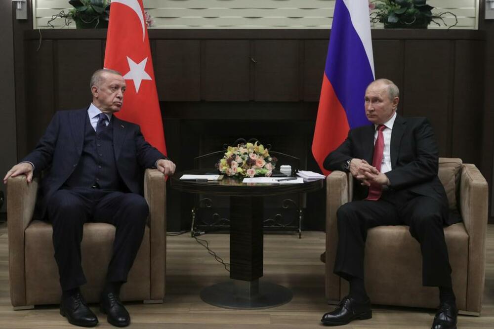 PUTIN RAZGOVARAO SA ERDOGANOM: Turska se zalaže da što pre dođe do završetka sukoba između Rusije i Ukrajine putem pregovora