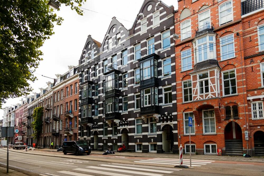 0301733940, Amsterdam, Holandija, tradicionalne stare zgrade u Amsterdamu, arhitektura