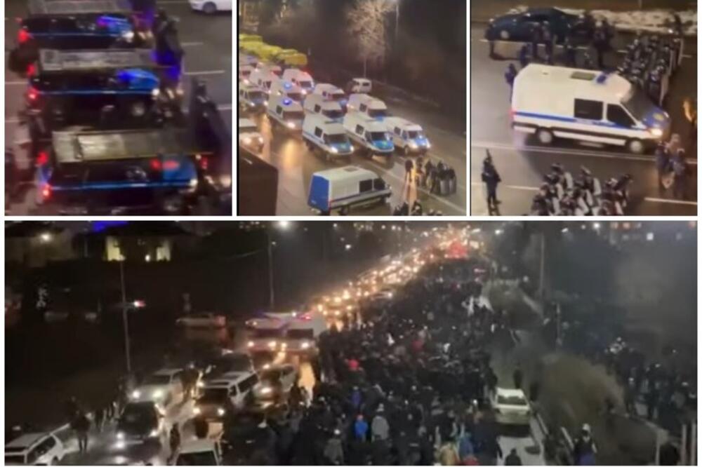 NOĆNI SUKOBI U ALMATI: U velikom gradu Kazahstana se protesti ne smiruju, policija gađana raketama, demonstranti privedeni VIDEO