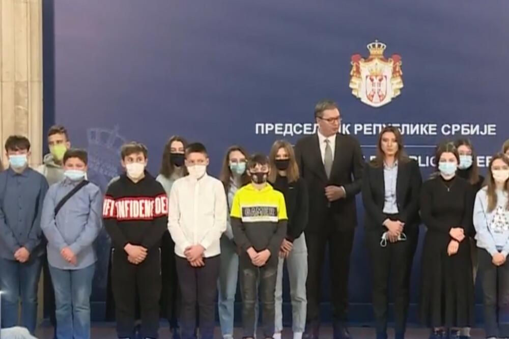 Aleksandar Vučić, deca, Badnji dan, Predsedništvo