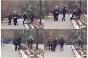 HAOS U ALMATIJU NE JENJAVA: Novi šok snimci iz Kazahstana! Policija pretresom kola demonstranata otkrila arsenal oružja! VIDEO