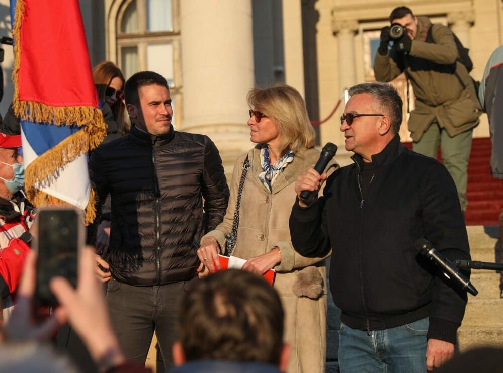 Novak Đoković, Srđan Đoković, protest
