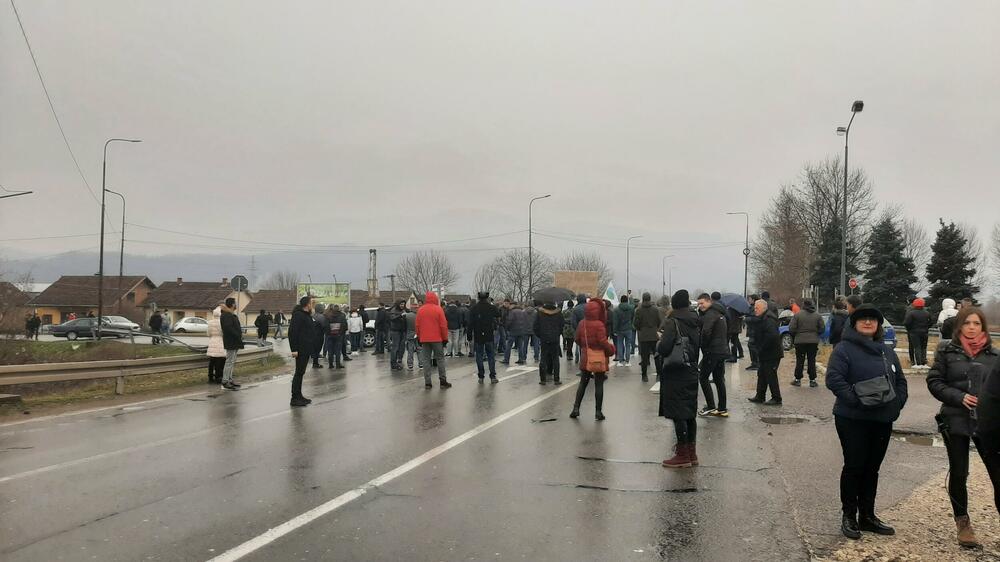 Loznica, Protest, blokada