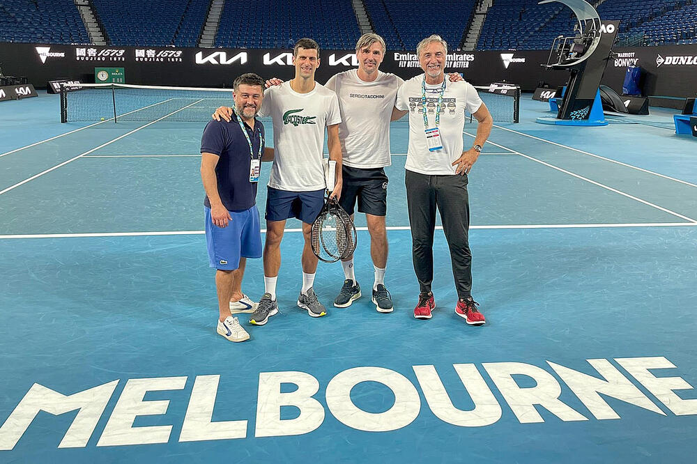 Novak Đoković, Australian open, AO, prvi trening