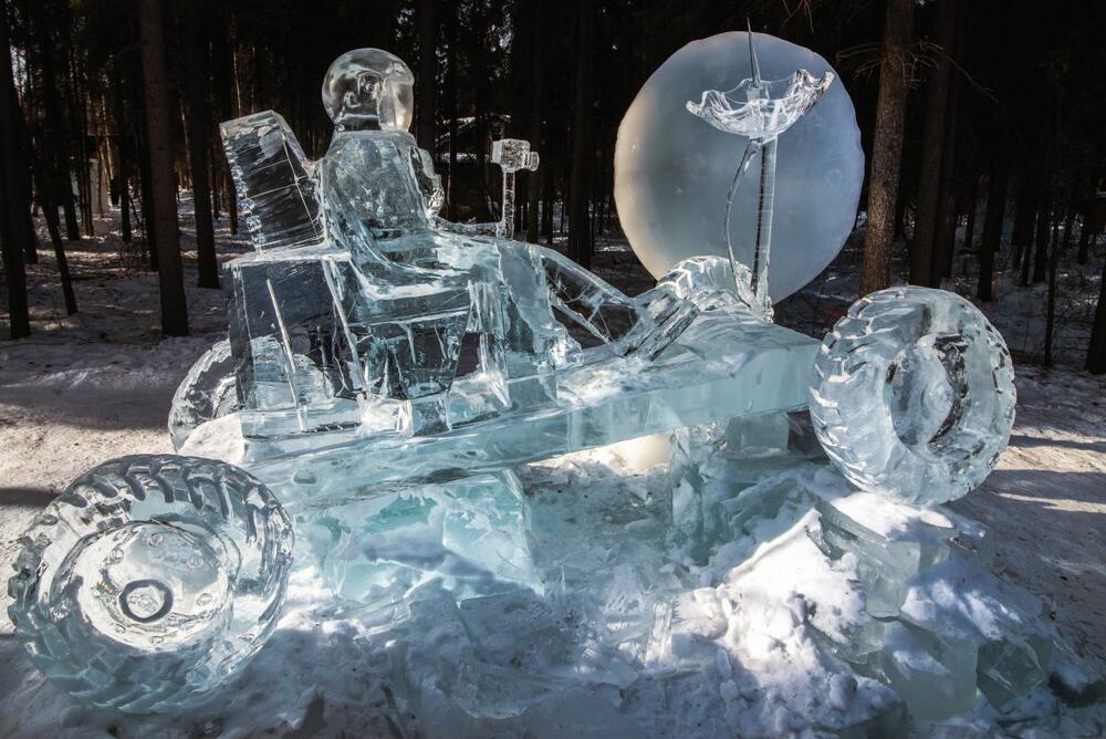 led, skulpture, umetnost, sneg