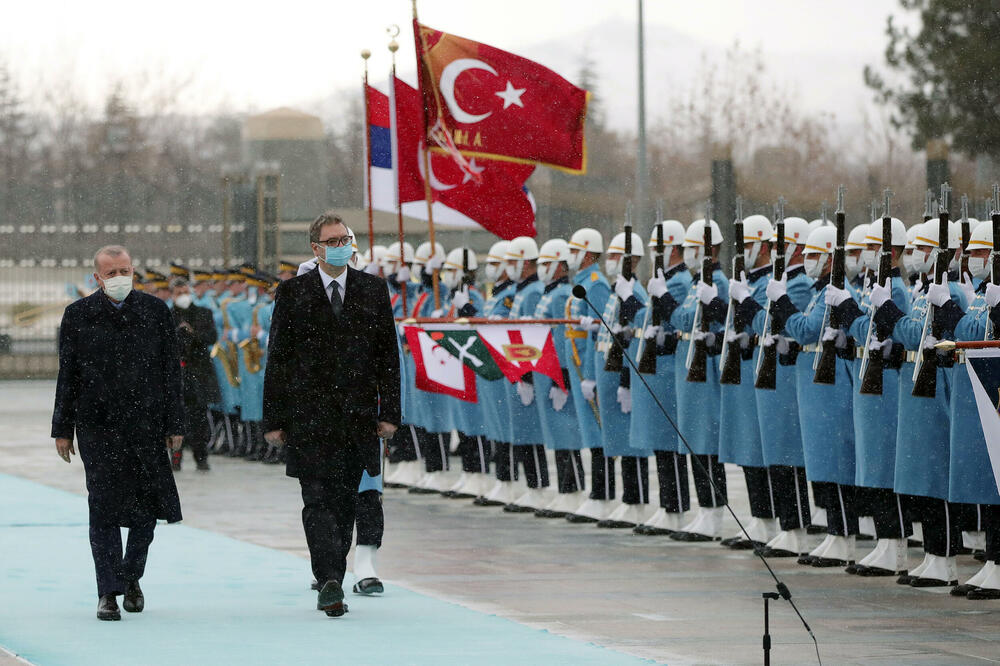 SPEKTAKULARAN DOČEK ZA PREDSEDNIKA VUČIĆA U ANKARI: Srbiji na ponos! Erdogan objavio veličanstven snimak (VIDEO)
