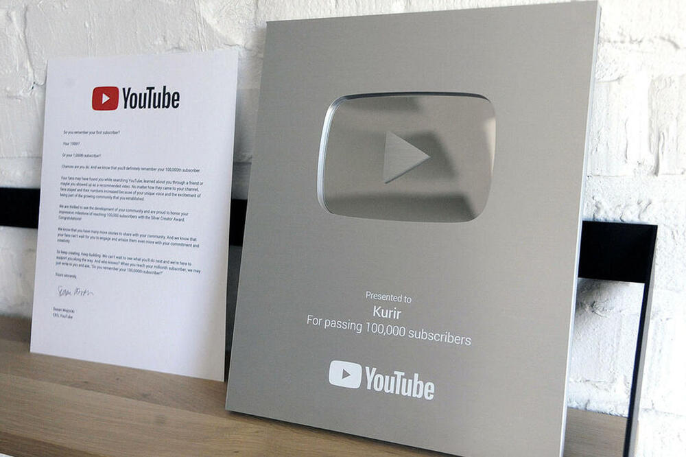 KURIR YOUTUBE CHANNEL WINS SILVER CREATOR AWARD FOR 100,000 SUBSCRIBERS! Thank you for your trust!