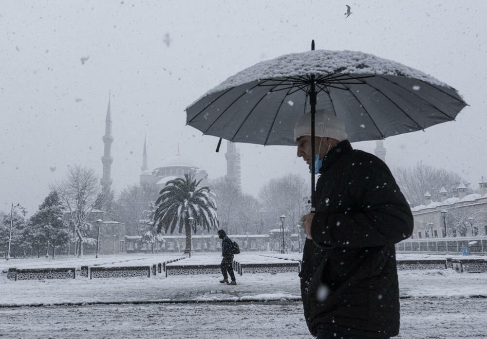 Istanbul, Turska, sneg