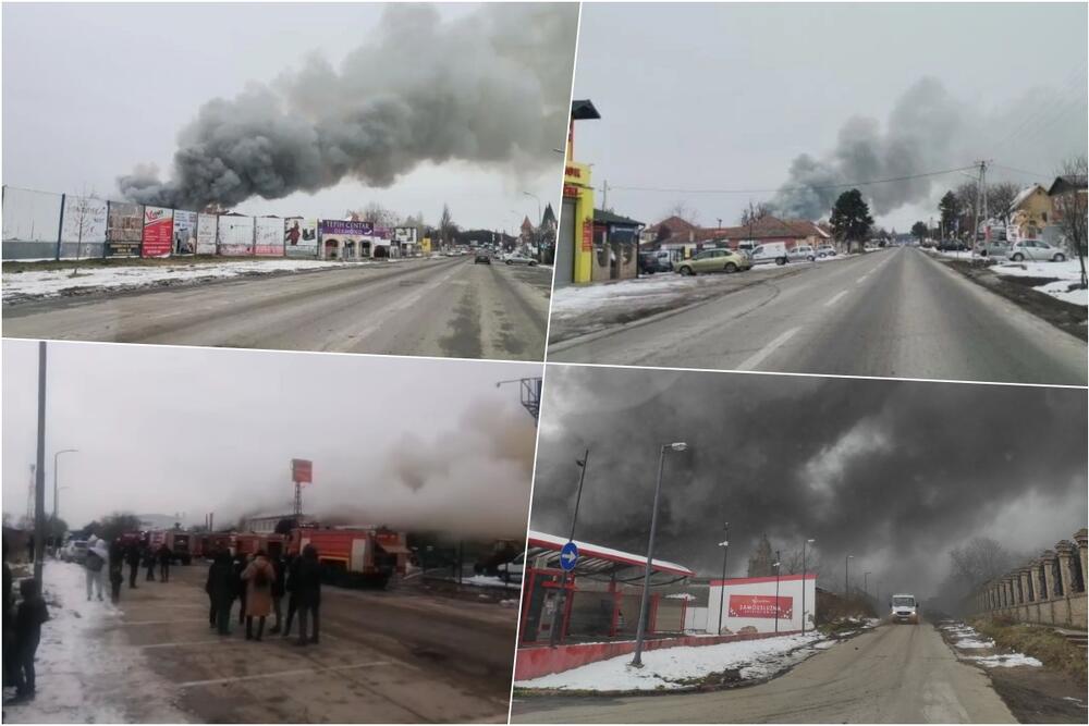 DETALJI STRAVIČNOG POŽARA U SUBOTICI: Izgoreo supermarket RUSKOG trgovinskog lanca!