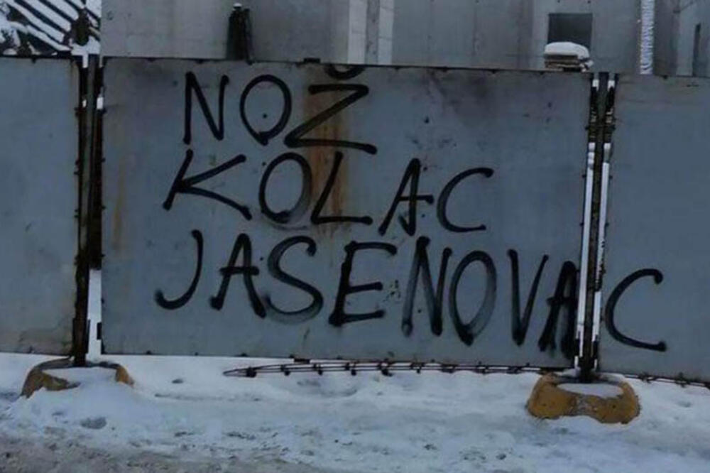 NOŽ, KOLAC, JASENOVAC: Sramni grafiti osvanuli u Istočnom Sarajevu!