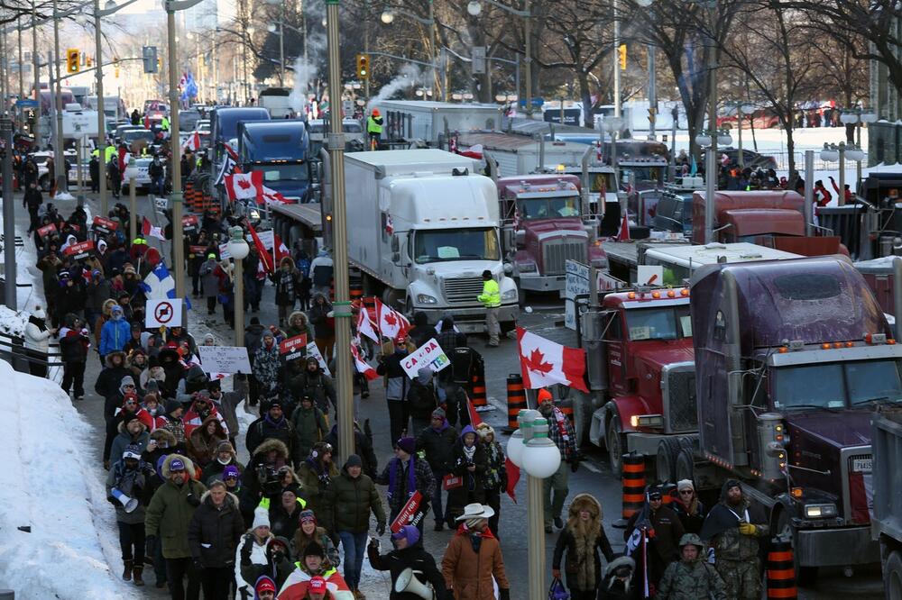 Otava, Konvoj slobode, protest, Kanada
