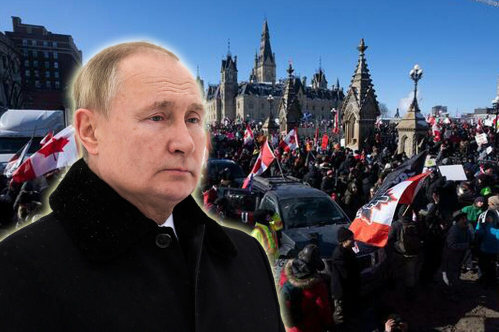 KANADSKI MEDIJI MALO PRETERALI: Povezali proteste kamiondžija u Otavi sa Vladimirom Putinom! VIDEO